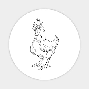 Rooster Chicken Magnet